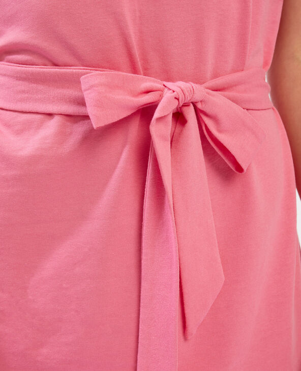 Robe t-shirt à épaulettes rose - Pimkie