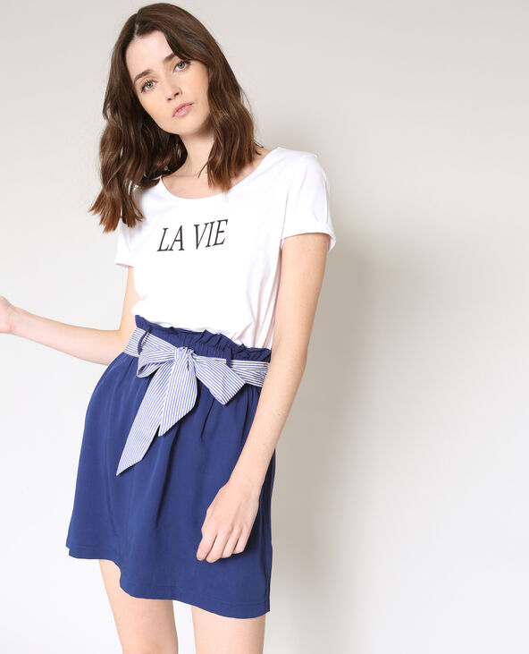 T-shirt La Vie blanc - Pimkie