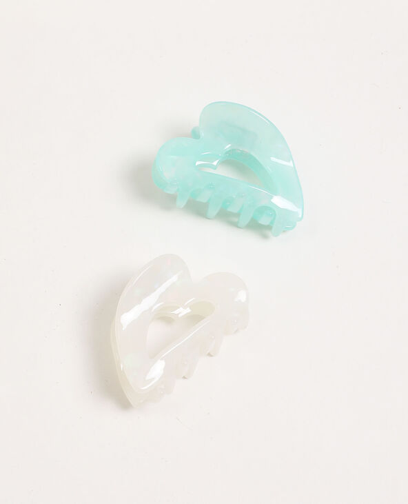 Lot de 2 pinces pour cheveux bleu turquoise - Pimkie