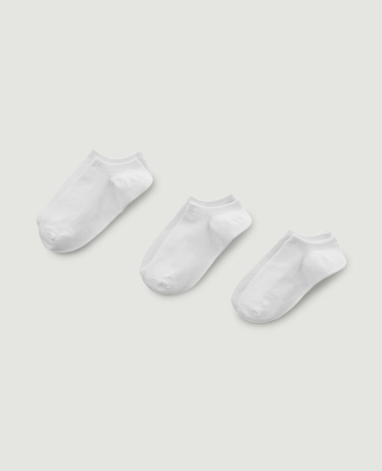 Lot de 3 paires de soquettes blanc - Pimkie