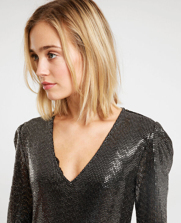 Robe à sequins noir - Pimkie