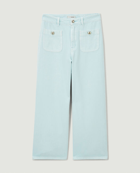 Jean wide taille haute bleu clair - Pimkie