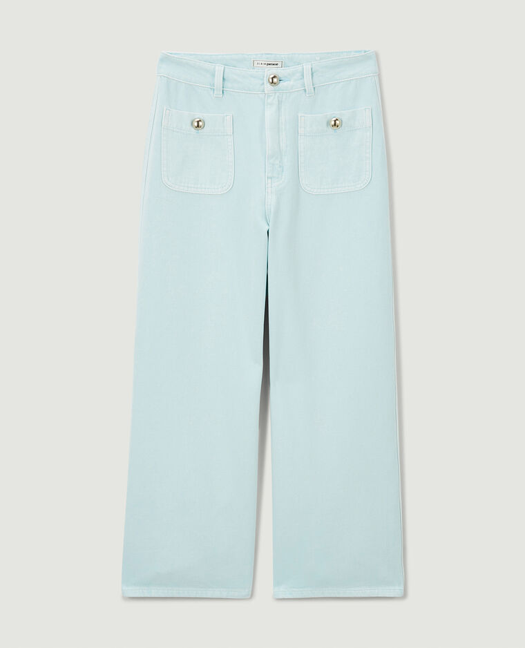 Jean wide taille haute bleu clair - Pimkie