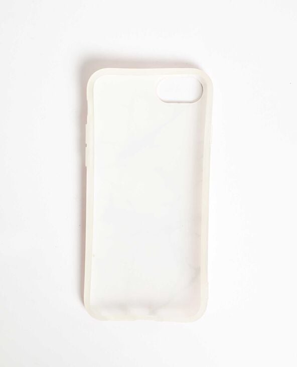 Coque compatible iPhone effet marbre rose clair - Pimkie