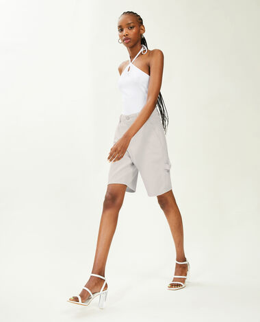 Bermuda charpentier cargo blanc - Pimkie