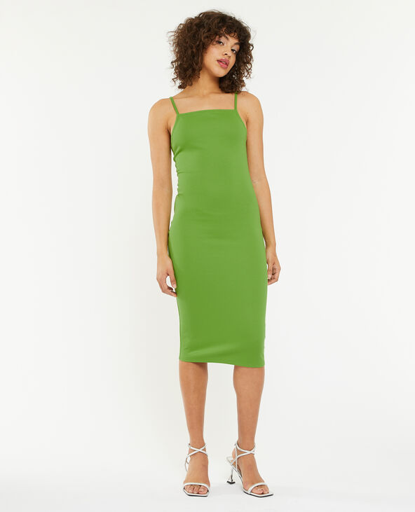 Robe midi moulante vert kaki - Pimkie