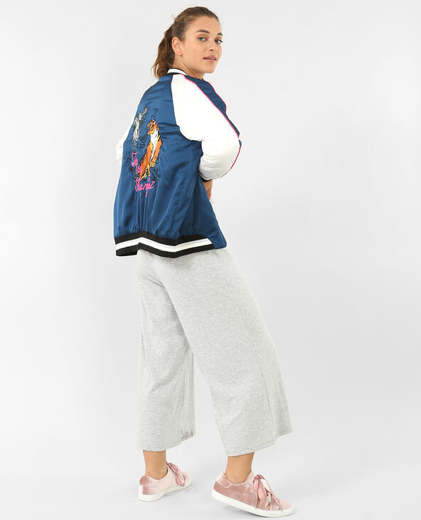 Combinaison jupe-culotte gris chiné - Pimkie