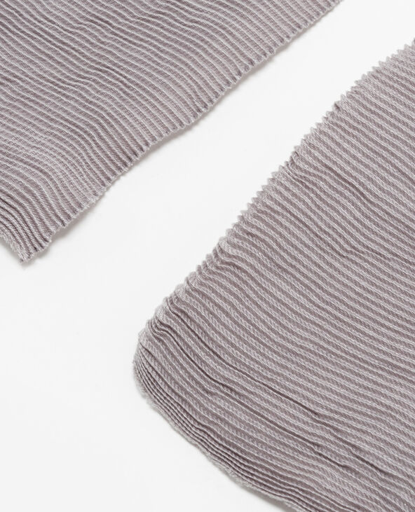 Echarpe plissée gris clair - Pimkie