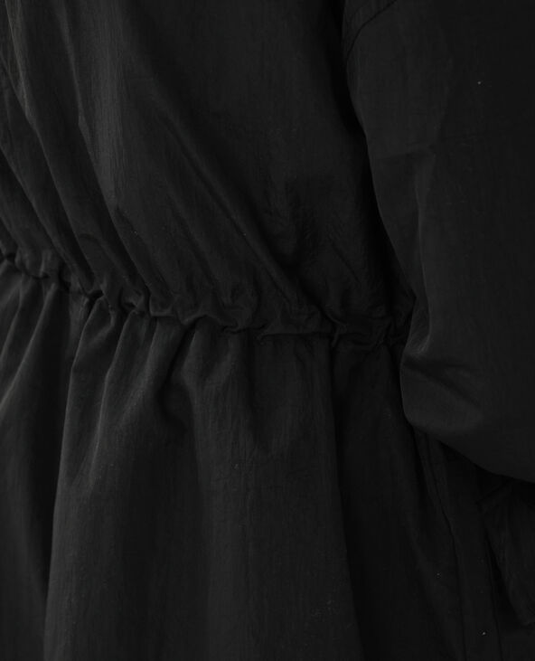 Manteau long coupe-vent noir - Pimkie