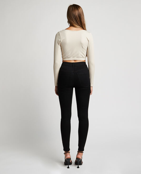 Jegging taille haute noir - Pimkie