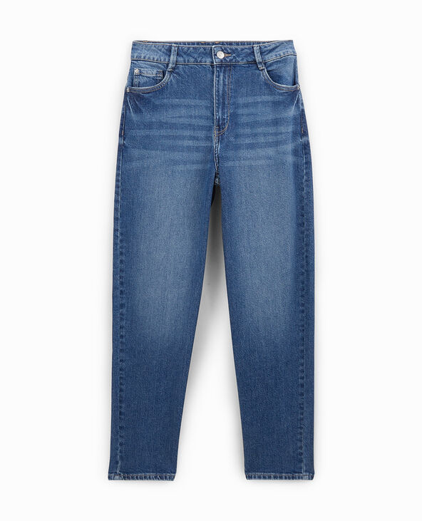 Jean mom taille haute avec elasthane