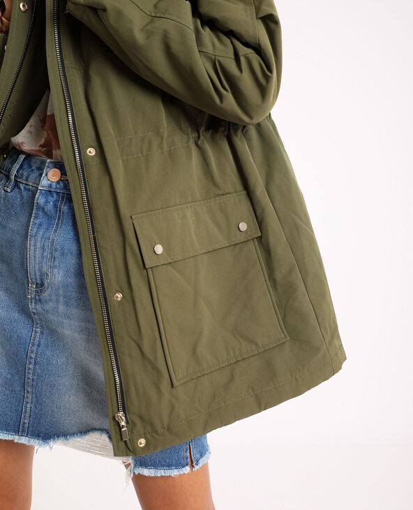 Parka à capuche vert kaki - Pimkie