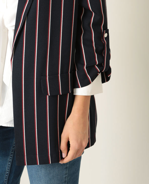 Blazer à rayures noir - Pimkie