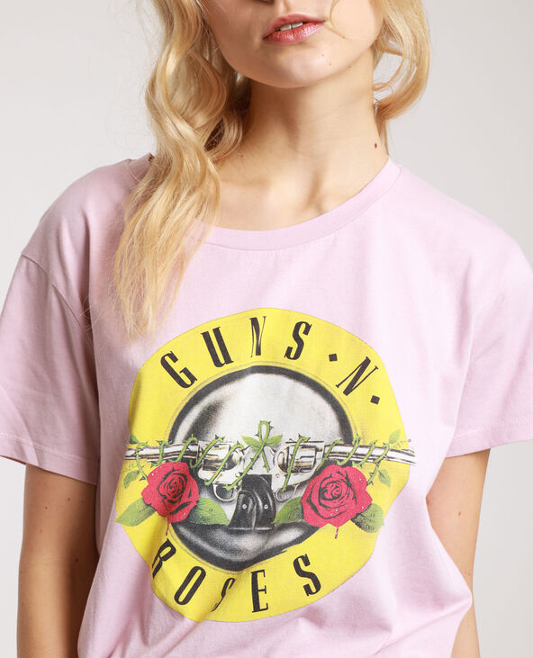 T-shirt Guns N' Roses lilas - Pimkie