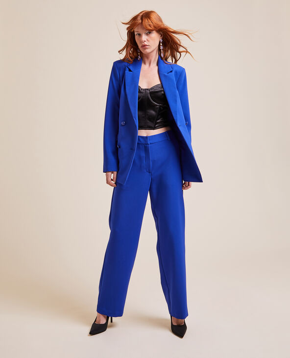 Veste blazer longue et cintr e