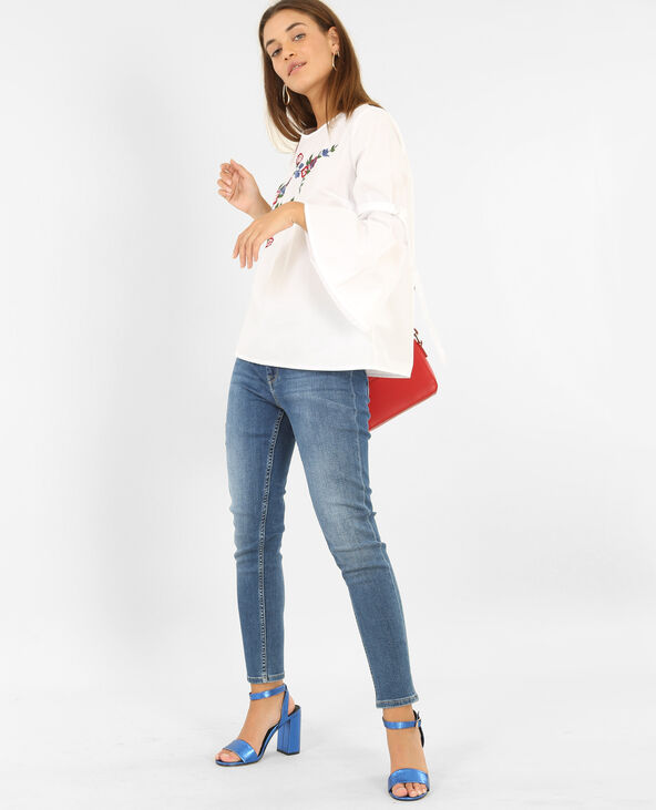 Blouse brodée blanc - Pimkie