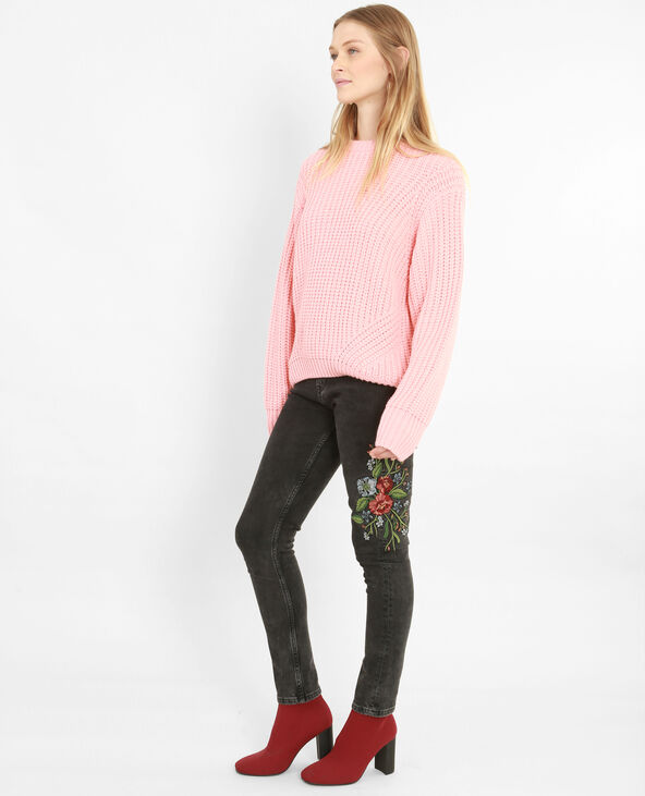 Pull à grosse maille rose - Pimkie