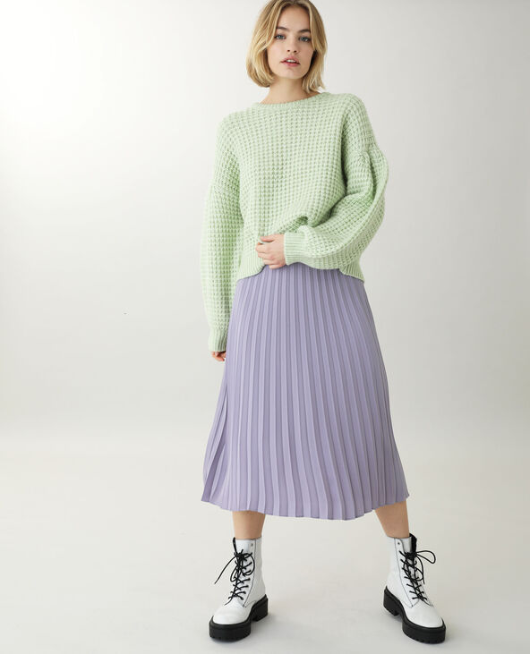Pull grosse maille vert clair - Pimkie