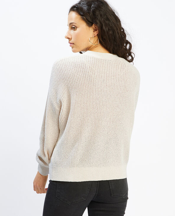 Gilet ajouré blanc - Pimkie