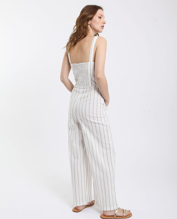 Combi-pantalon rayée rose clair - Pimkie