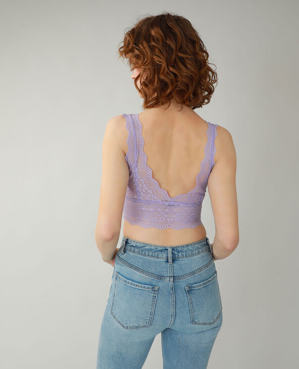 Brassière en dentelle violet - Pimkie