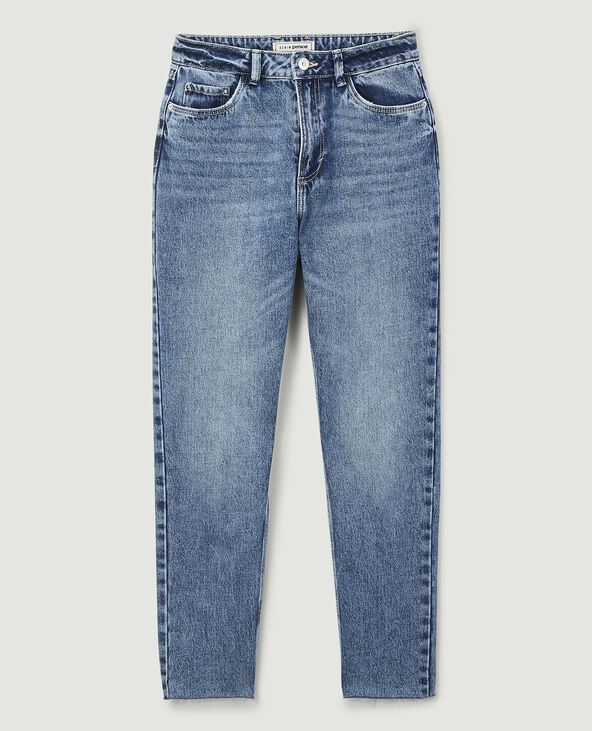 Jean straight taille haute bleu - Pimkie