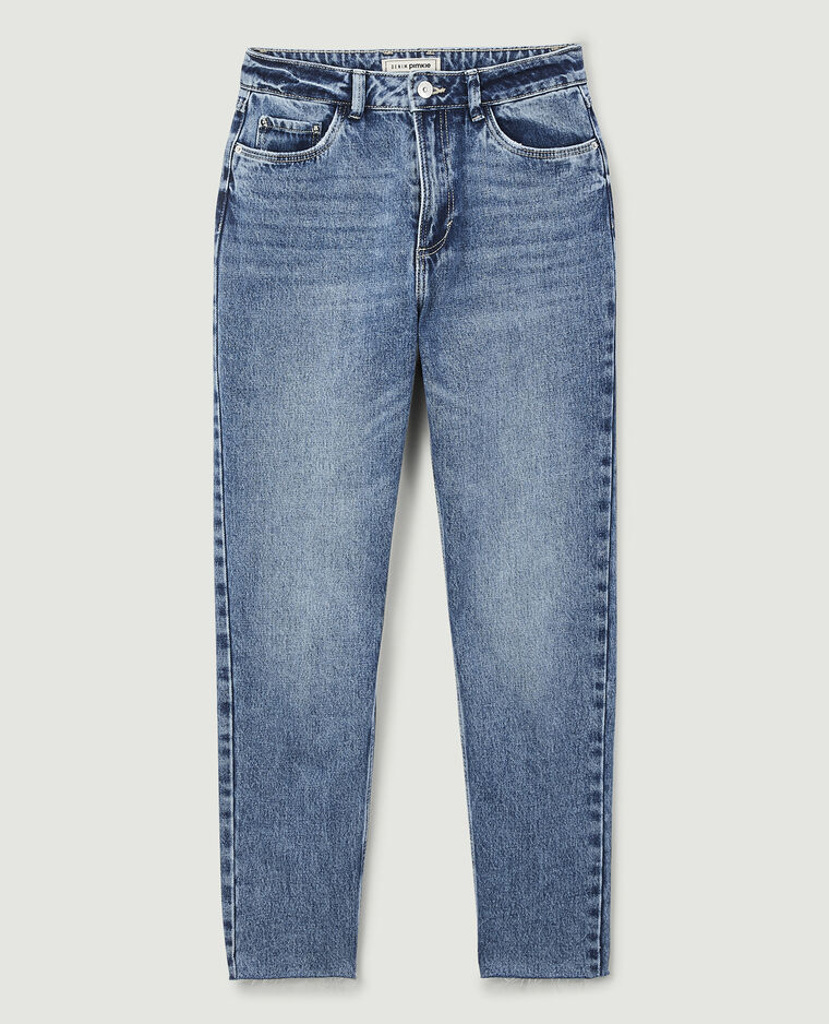 Jean straight taille haute bleu denim - Pimkie