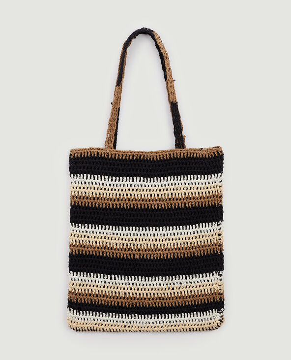 Sac cabas en crochet noir - Pimkie
