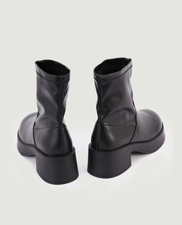 Boots bouts ronds noir - Pimkie