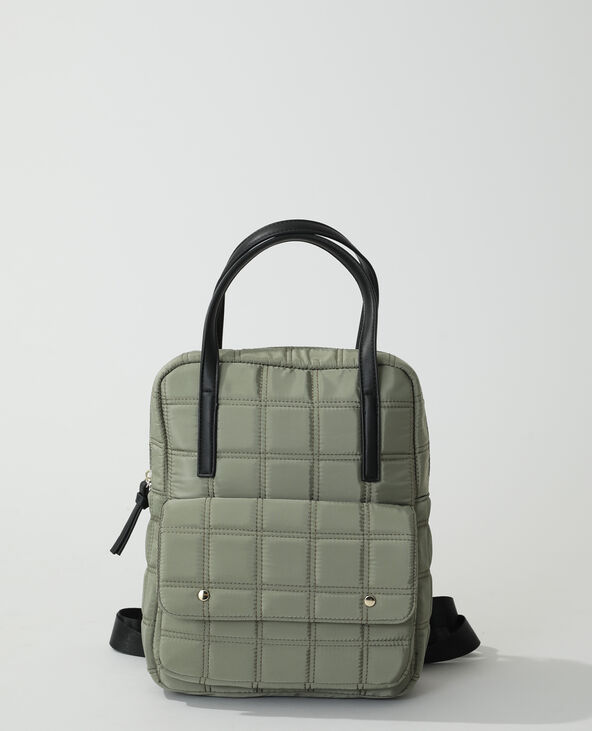 Sac à dos matelassé vert kaki - Pimkie