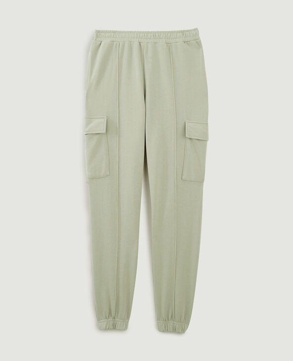 Pantalon de jogging cargo vert de gris - Pimkie