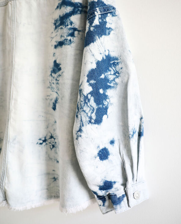 Surchemise tie & dye bleu clair - Pimkie