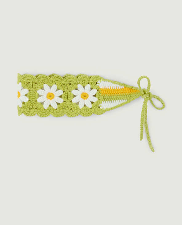 Bandeau en crochet vert olive - Pimkie