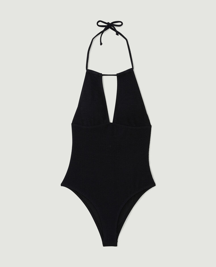 Maillot de bain 1 pièce triangle noir - Pimkie
