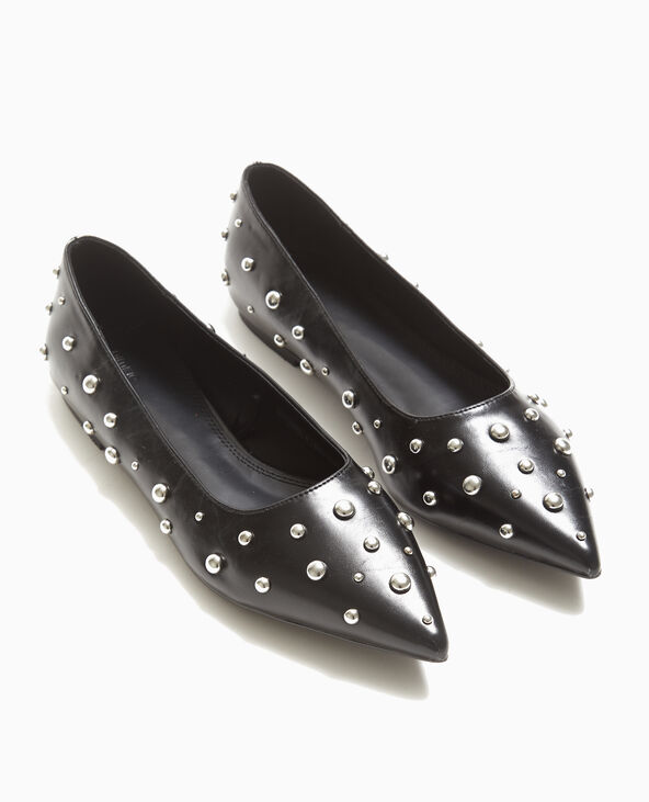 Ballerines pointues avec clous noir - Pimkie