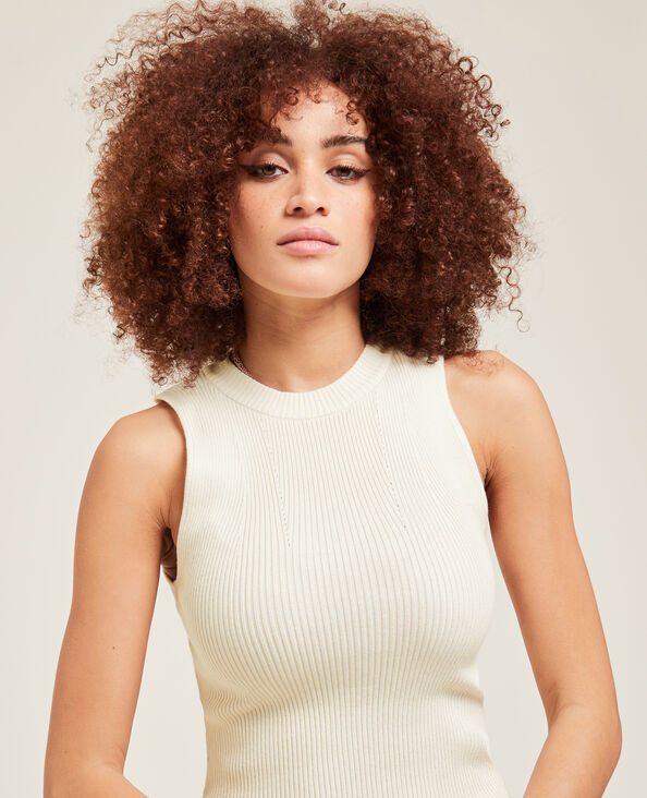 Top sans manches en maille blanc - Pimkie