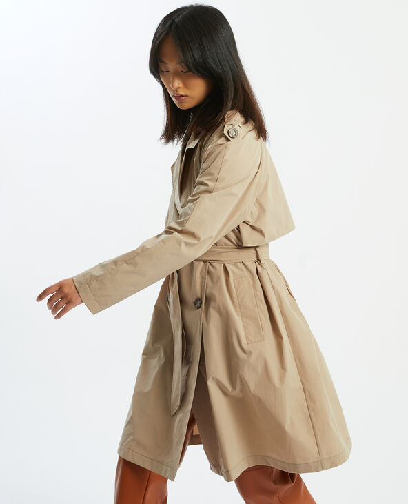 Trench long gris clair - Pimkie