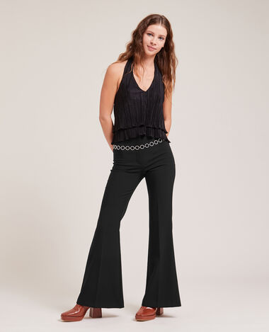 Pantalon flare noir - Pimkie