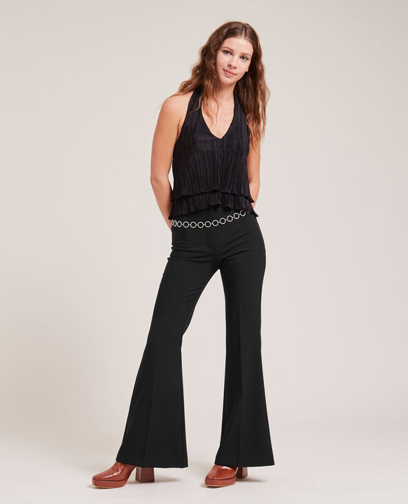 Pantalon flare noir - Pimkie