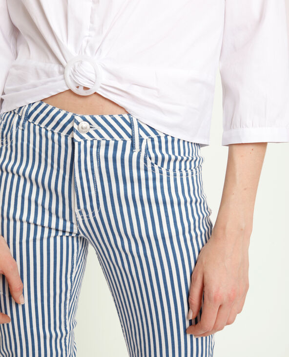 Pantalon skinny à rayures bleu - Pimkie