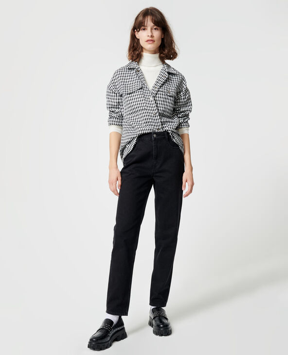 Jean mom taille haute noir - Pimkie