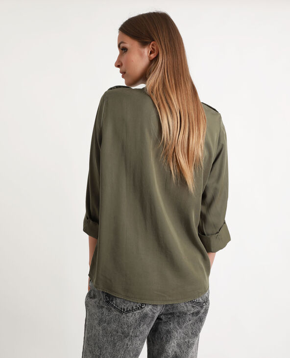 Chemise fluide taupe - Pimkie