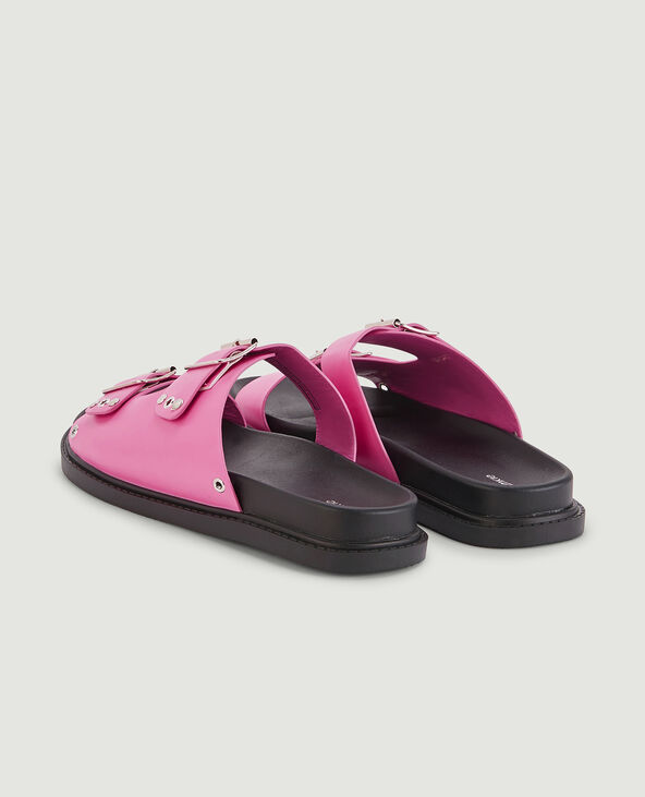 Mules à boucles rose - Pimkie