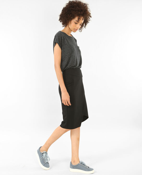 T-shirt à manches courtes gris chiné - Pimkie