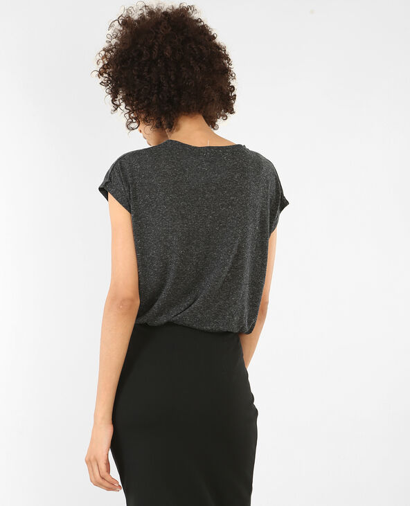 T-shirt à manches courtes gris chiné - Pimkie