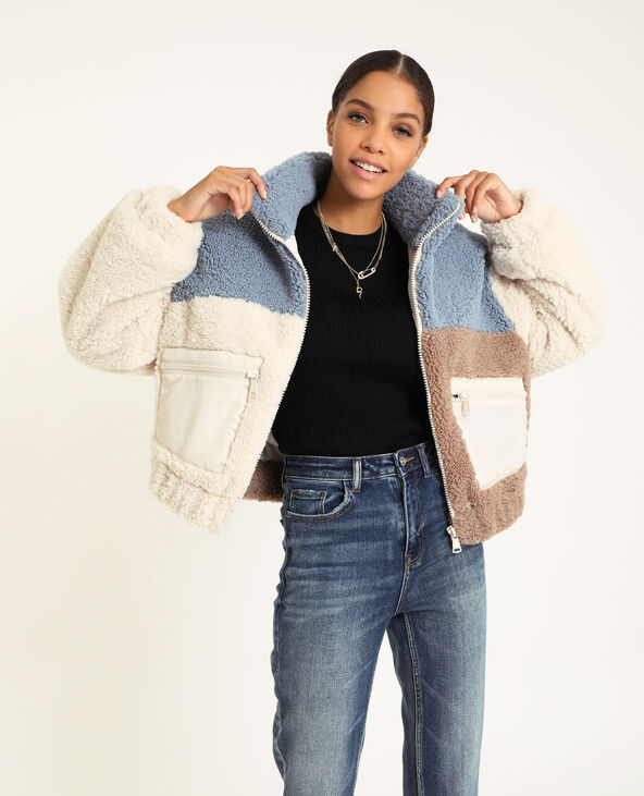 Veste mouton blanche cheap