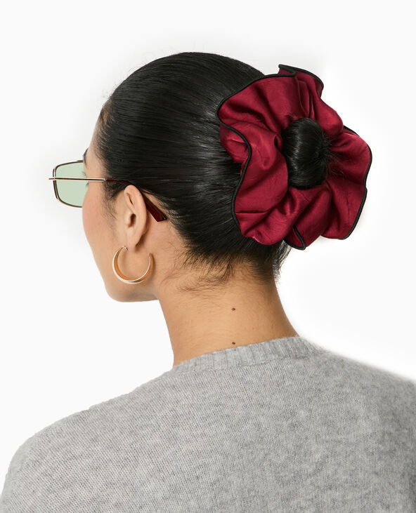 Maxi chouchou avec liseret contrasté bordeaux - Pimkie