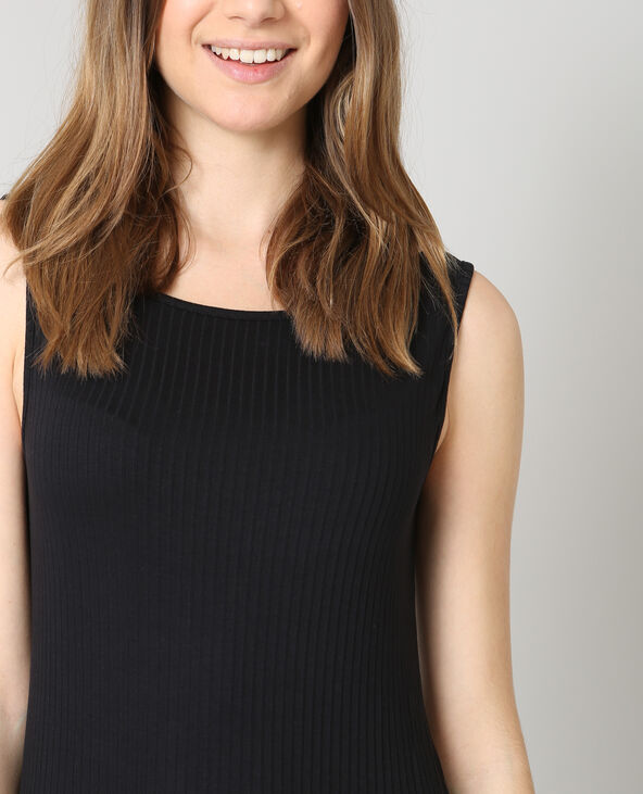 Robe longue moulante noir - Pimkie