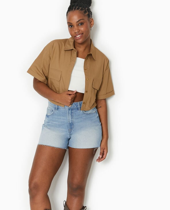 Short en jean bleu clair hotsell
