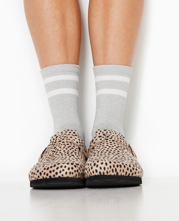 Chaussettes sport avec lurex argenté - Pimkie
